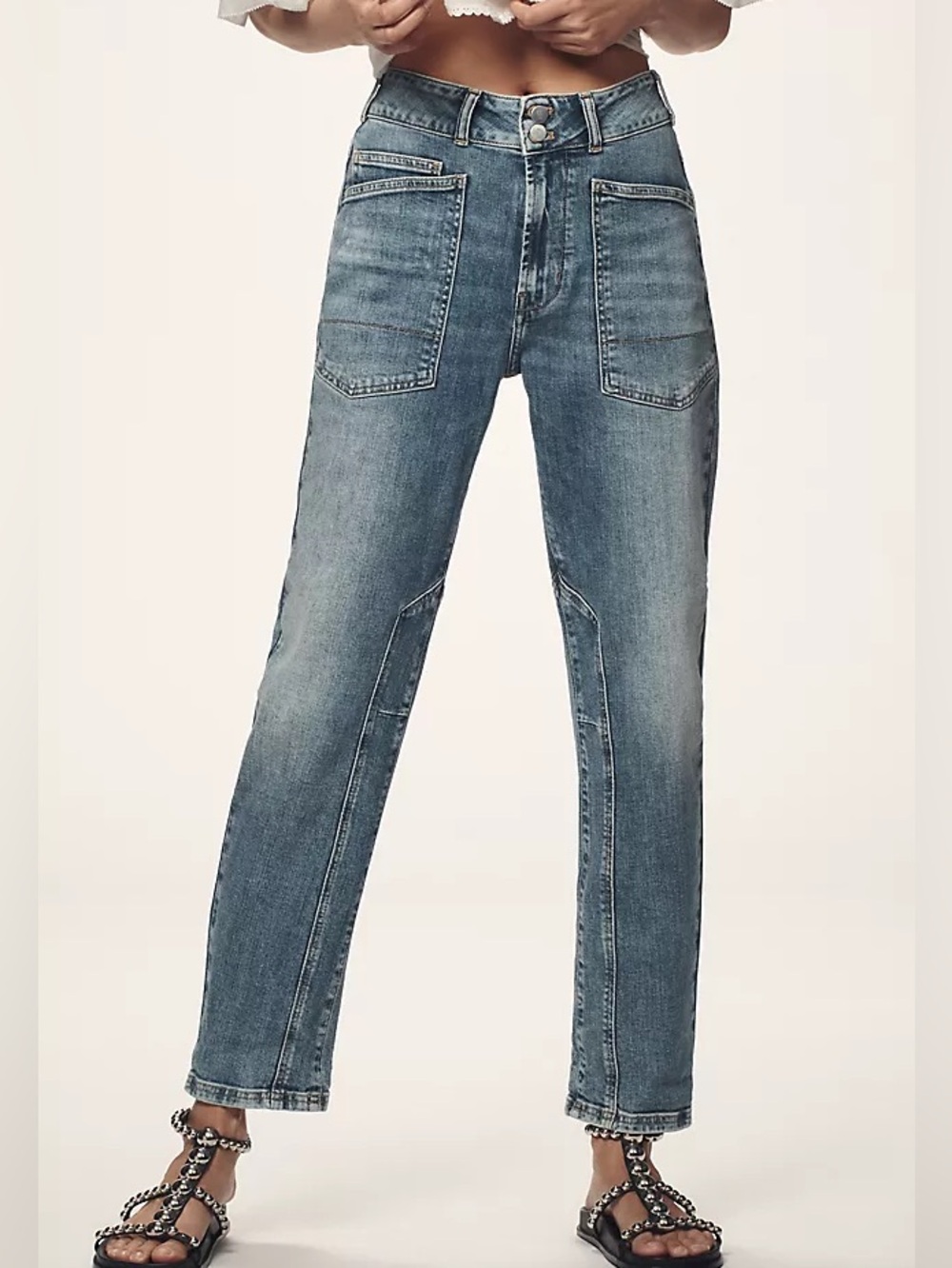 Pilcro The Wanderer Relaxed Jeans in Lonnie Wash - Size 29
